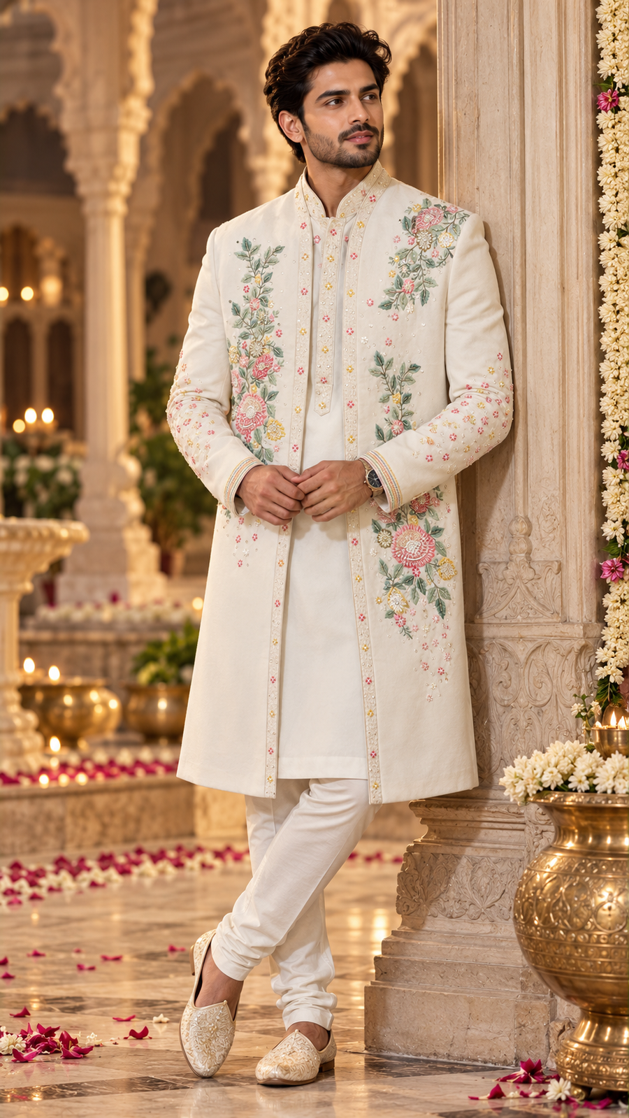 Ivory Bagh-e-Noor Indo Western